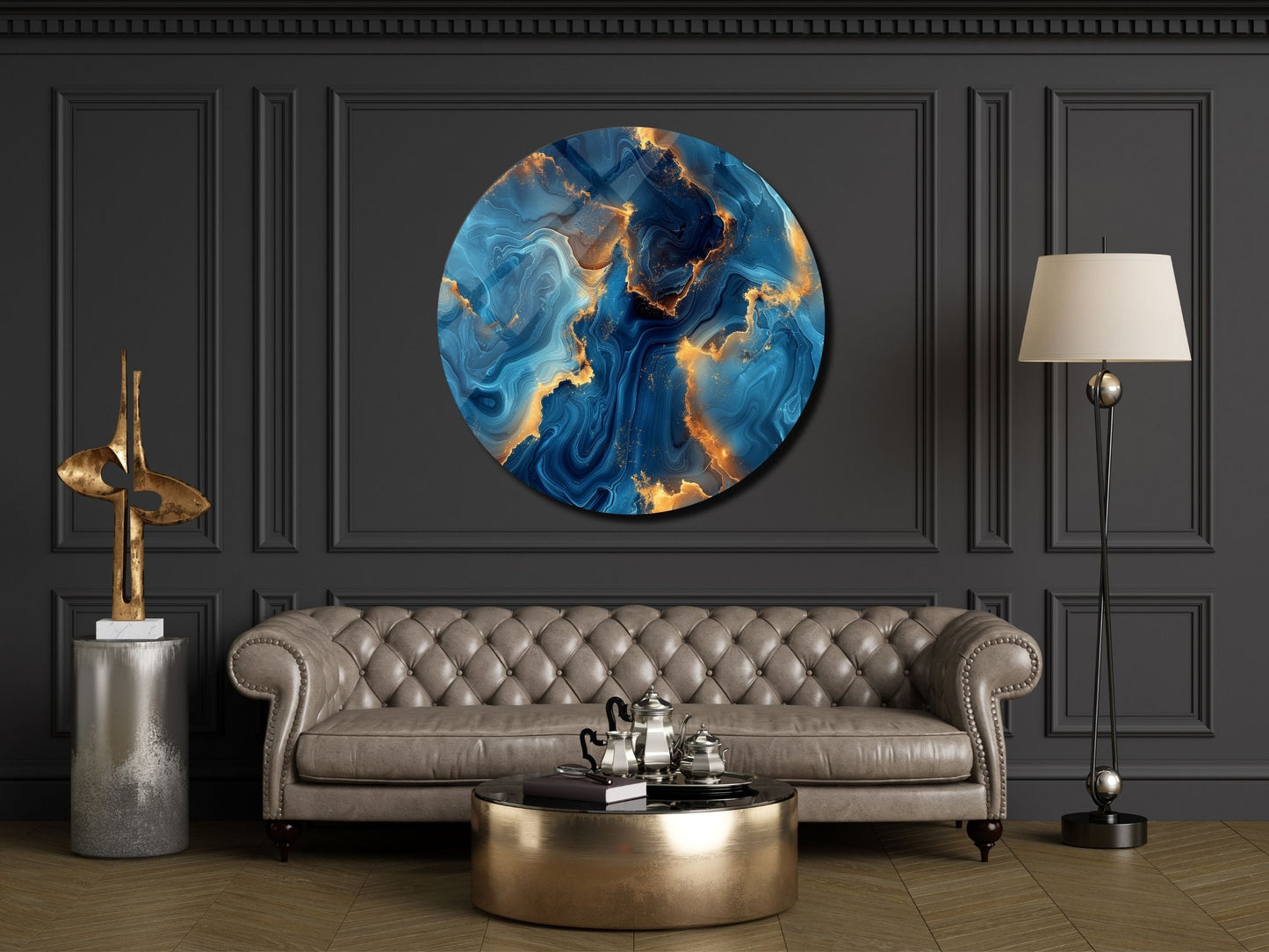 Abstract Marble Design Wall Art Decor-Home&Office Glass Printing Wall Painting