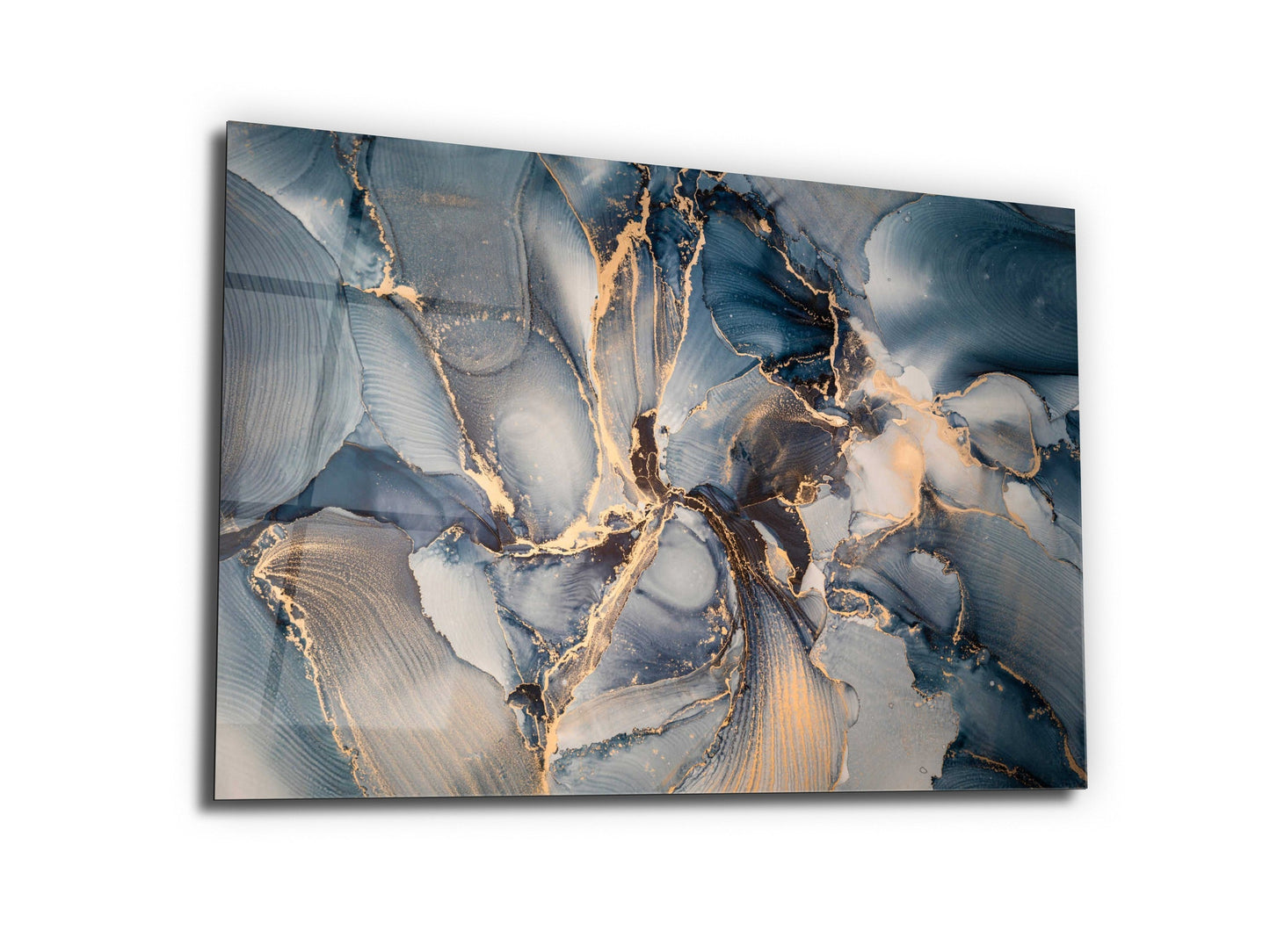 Abstract Marble Pattern Glass Printing Wall Art-Wall Painting Decor