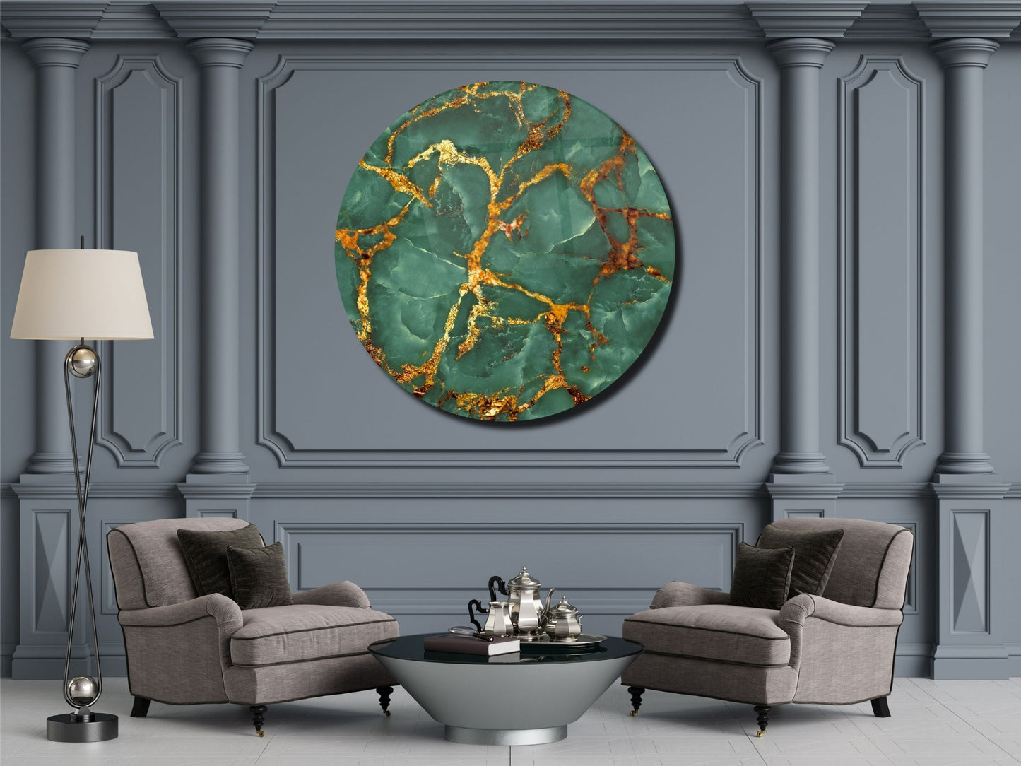 Abstract Marble Design Wall Art Decor-Home&Office Glass Printing Wall Painting