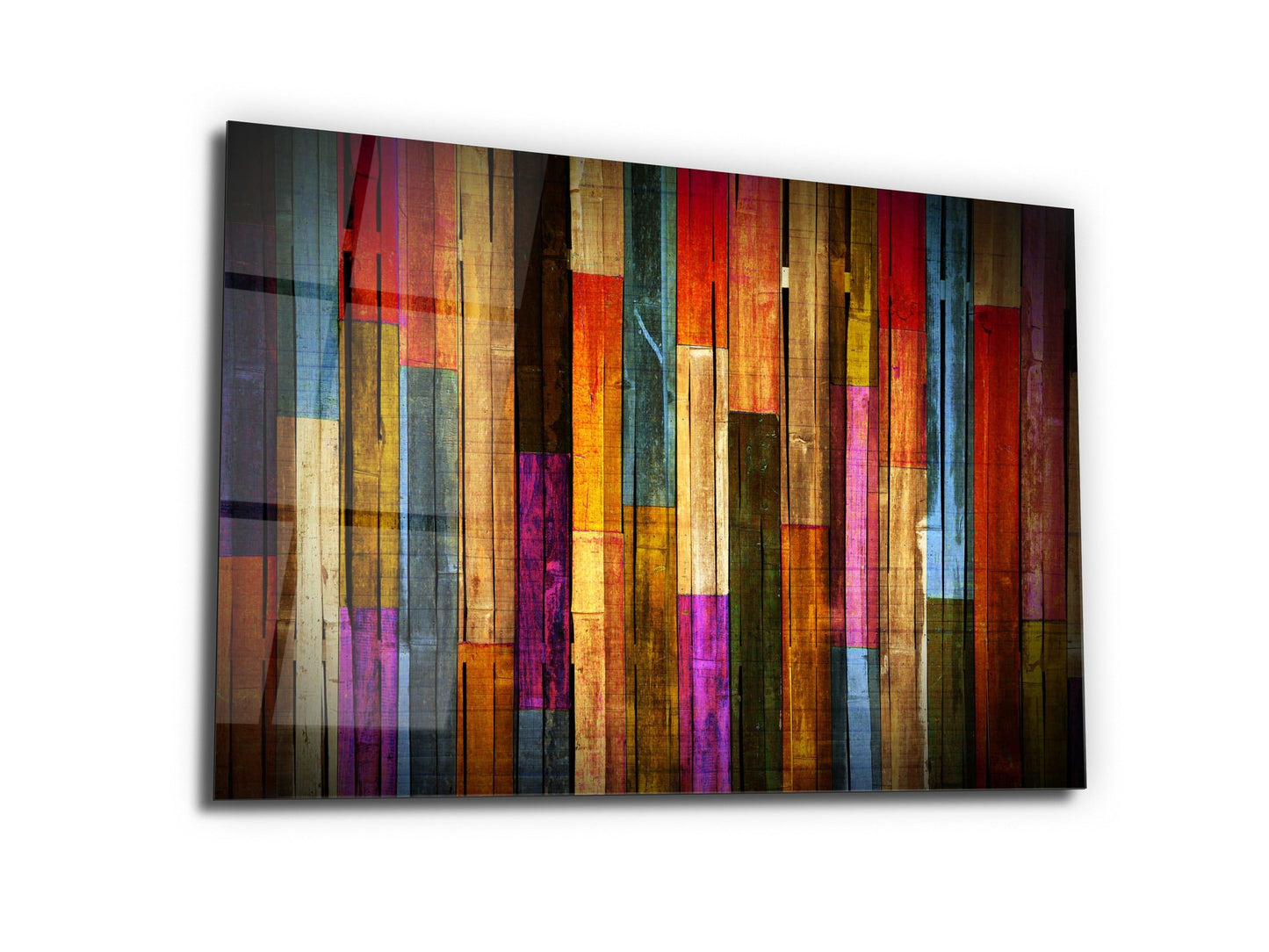 Abstract Colorful Glass Printing Wall Art-Home Office Wall Painting Decor