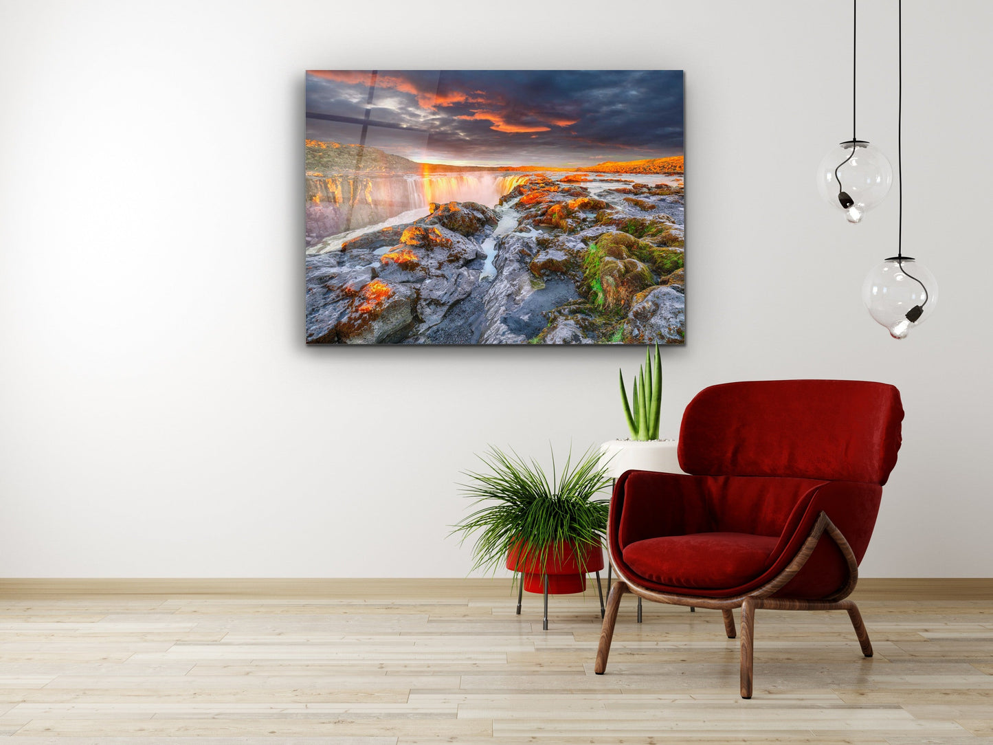 Landscape Glass Printing Wall Art-Home Office Wall Painting Decoration