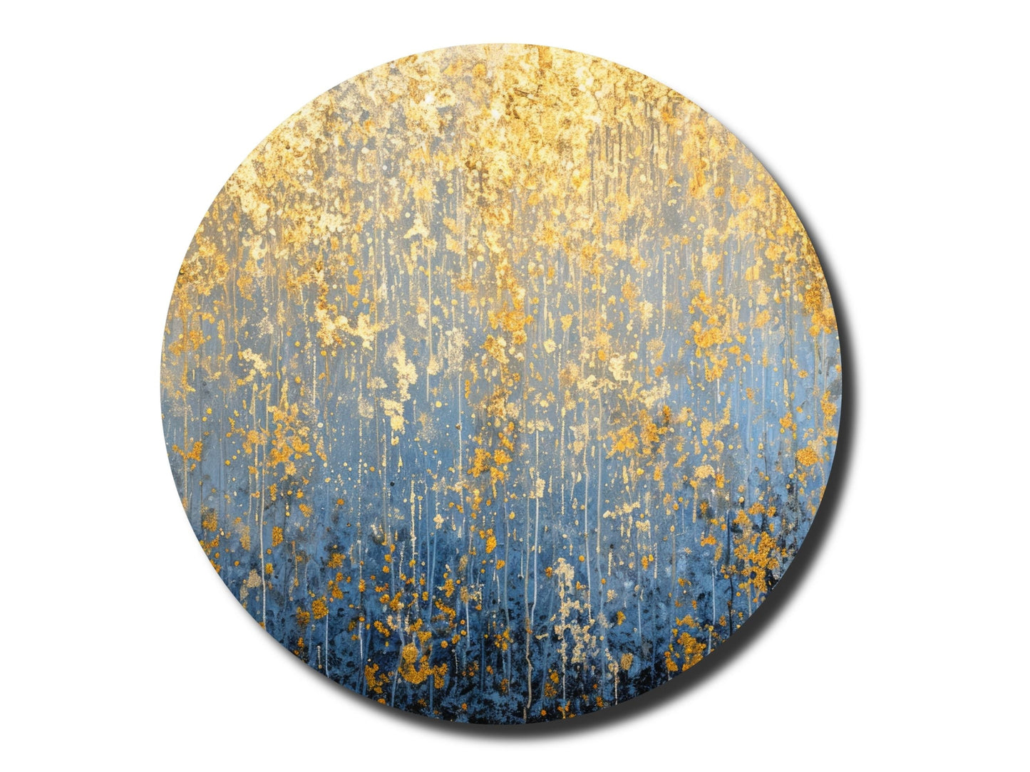 Abstract Marble Gold Blue Wall Art Decor-Home&Office Glass Printing Wall Painting