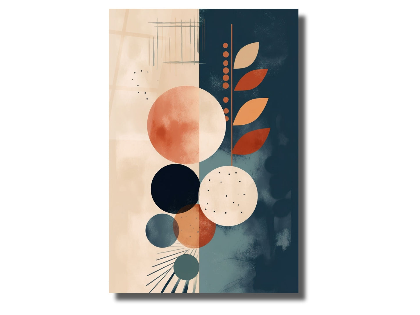 Abstract Minimalist Design Wall Art Decor-Home&Office Glass Printing Wall Painting