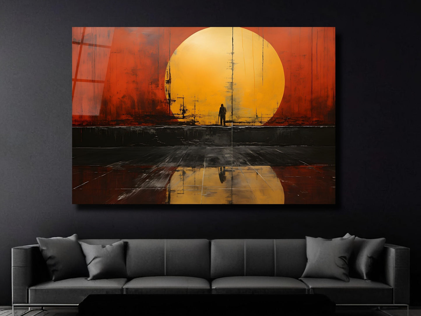 Abstract Minimalist Design Wall Art Decor-Home&Office Glass Printing Wall Painting