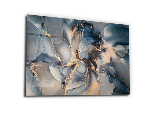 Abstract Marble Pattern Glass Printing Wall Art-Wall Painting Decor