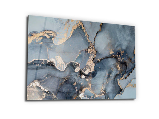 Abstract Marble Pattern Glass Printing Wall Art-Wall Painting Decor