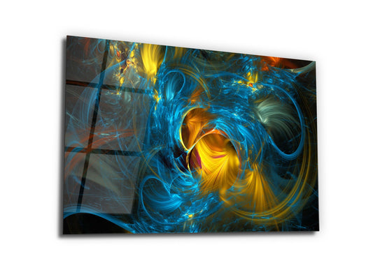 Abstract Marble Pattern Glass Printing Wall Art-Wall Painting Decor