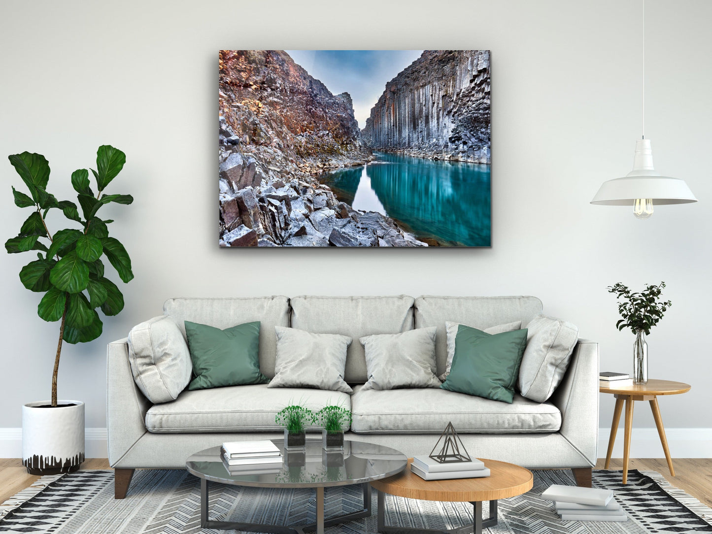 Landscape Glass Printing Wall Art-Home Office Wall Painting Decoration