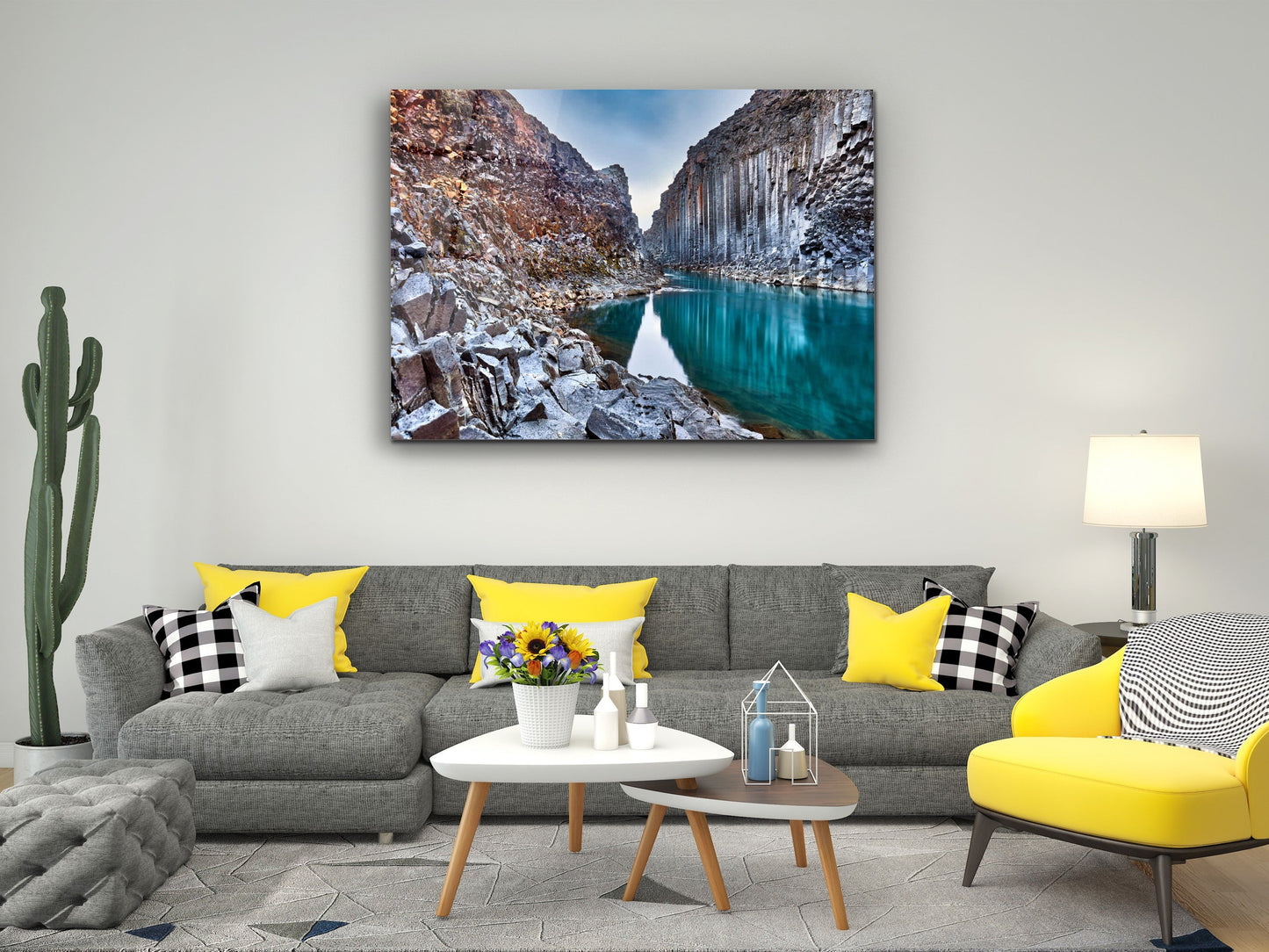 Landscape Glass Printing Wall Art-Home Office Wall Painting Decoration