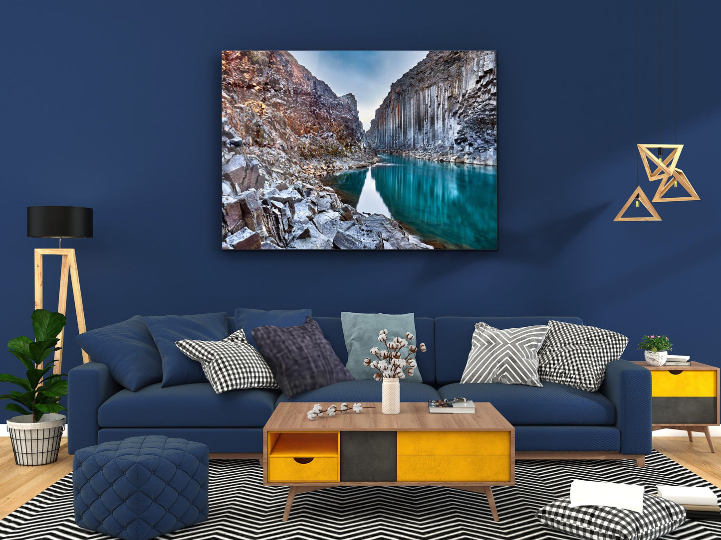 Landscape Glass Printing Wall Art-Home Office Wall Painting Decoration