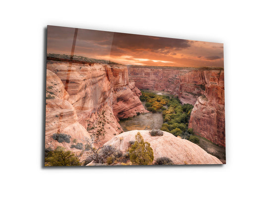 Landscape Glass Printing Wall Art-Home Office Wall Painting Decoration