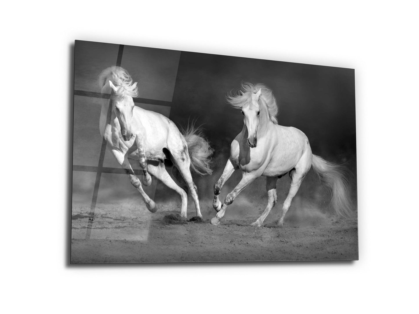 Horse Glass Printing Wall Art-Home Office Wall Painting Decoration