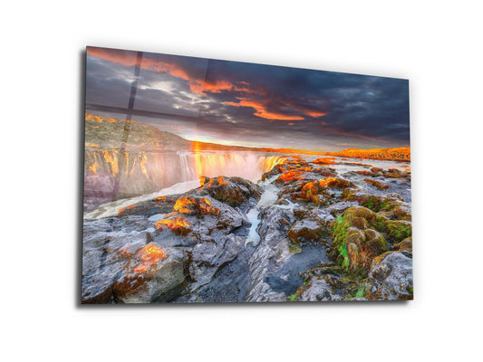 Landscape Glass Printing Wall Art-Home Office Wall Painting Decoration