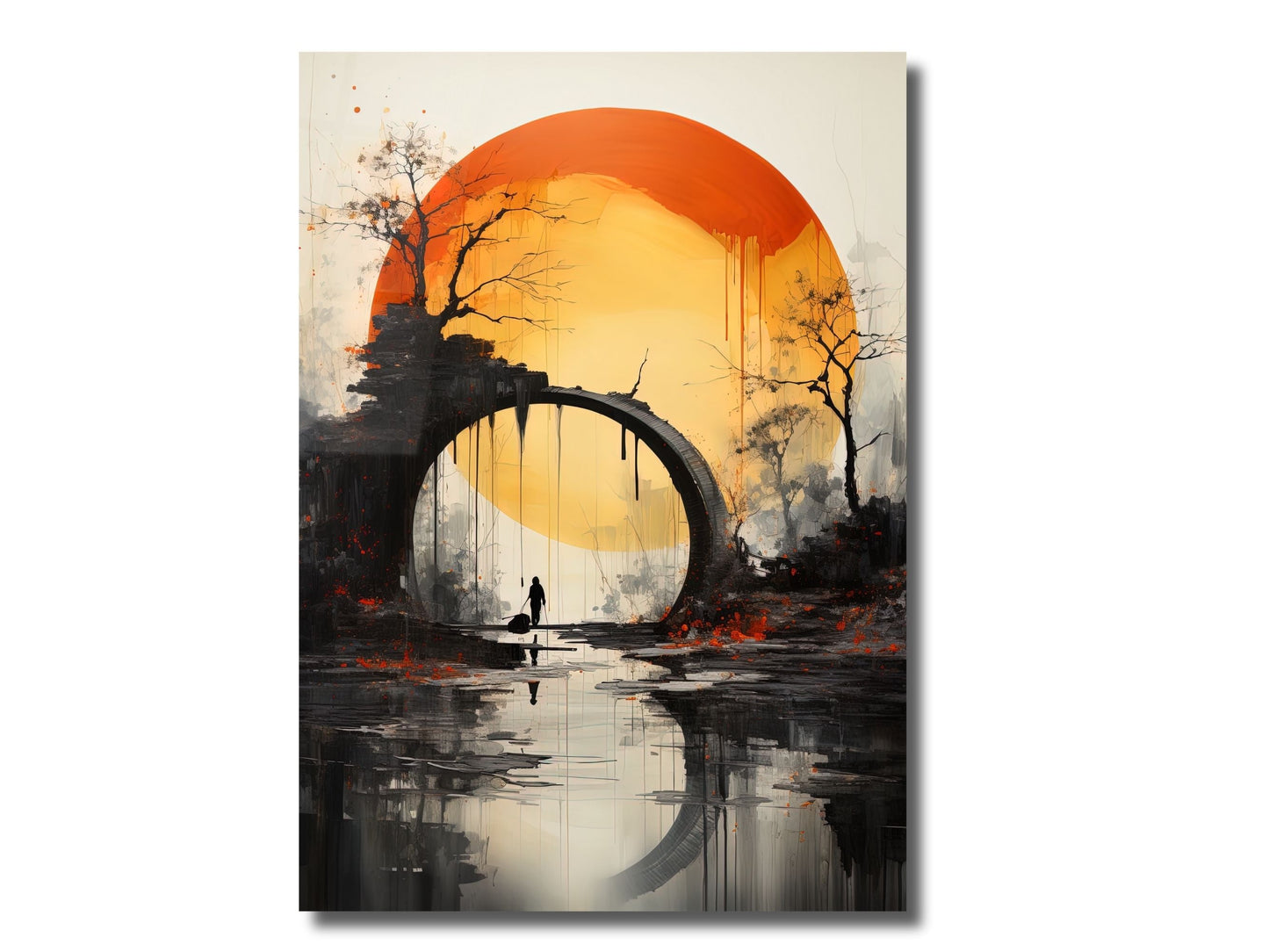 Abstract Minimalist Design Wall Art Decor-Home&Office Glass Printing Wall Painting
