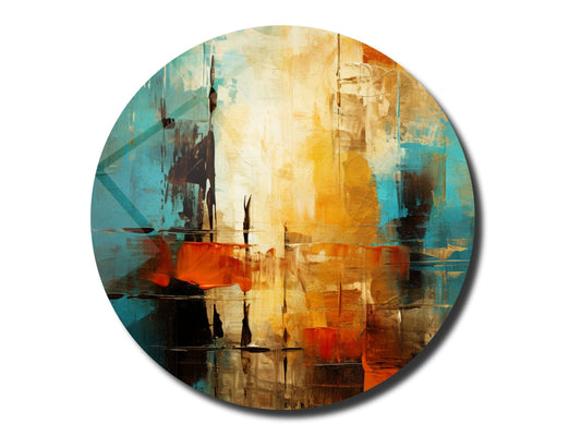 Abstract Colorful Wall Art Decor-Home&Office Glass Printing Wall Painting