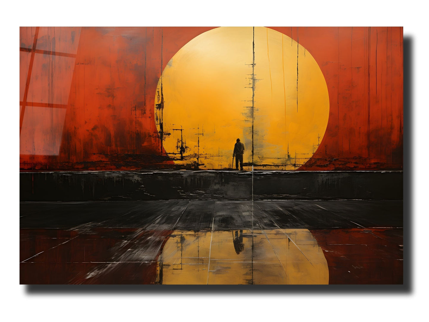 Abstract Minimalist Design Wall Art Decor-Home&Office Glass Printing Wall Painting